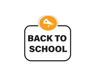 Back to school, clock, button, Application, Button, Background, vector, banner template, website, design,
