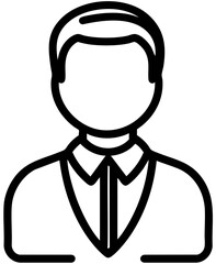 Simple human icon illustration vector.