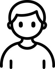 Simple human kid icon illustration vector.
