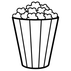 Vector Sketch of Popcorn Bucket