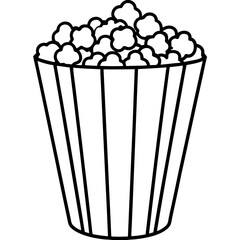 Vector Sketch of Popcorn Bucket