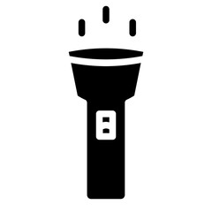 Flashlight Light Lamp Line Icon