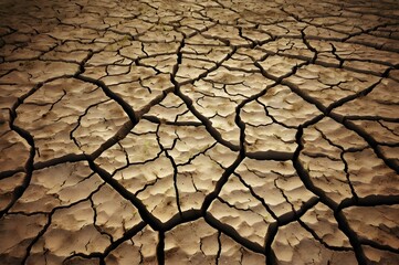 Cracked earth texture