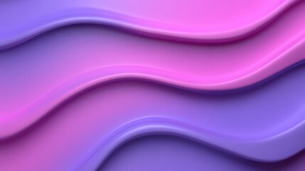Obraz premium Abstract Waves in Soft Purple and Pink Hues Illustrating Fluid Motion and Calmness, Perfect for Backgrounds, Textures, and Creative Design Projects in Digital Art