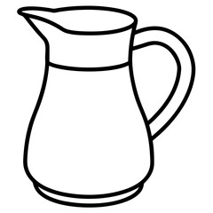 Water Jug Line Art Design