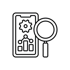 Mobile Analysis vector icon