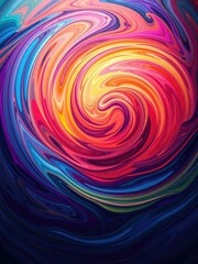Obraz premium An eye-catching abstract background featuring a vibrant swirl of multicolored hues, background, bright