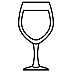 Wine Glass Outline Design