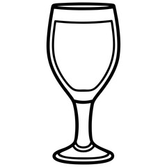 Wine Glass Outline Design