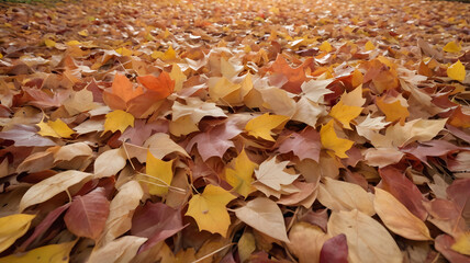 Autumn Leaves on the Ground