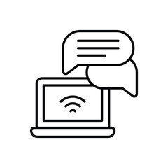 Online Consulting vector icon