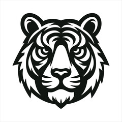tiger head vector icon, logo
