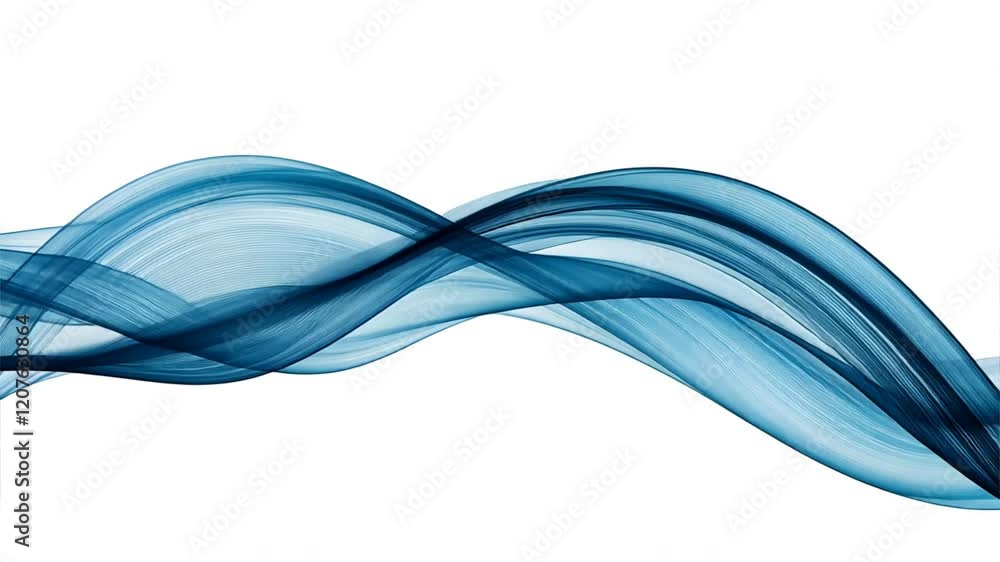 Poster abstract blue waves smooth fluid design patterns and textures for artistic backgrounds