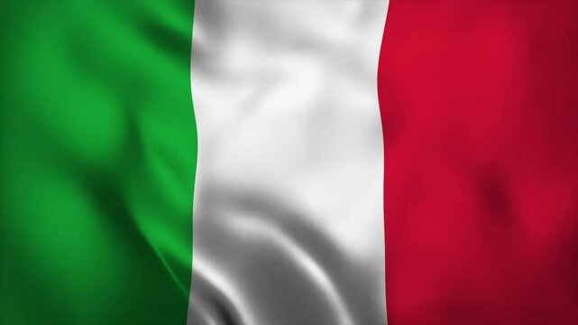 Italian waving flag. Great for travel blogs, cultural articles, Italyrelated designs, patriotic themes, and educational materials.