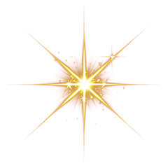 PNG A vector glowing gold light effect lighting artwork design.