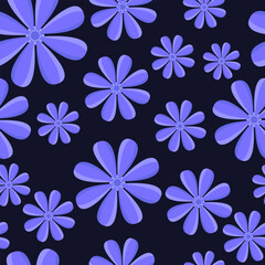Classy seamless floral pattern background with elegant and modern design