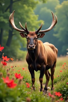 Frauenhaarmoos Polytrichaceae mit Schneckenschleim in einem Moorenlandschaft, schneckenschleim, moos