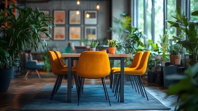 Young professionals planning strategies during a conference in a contemporary office,