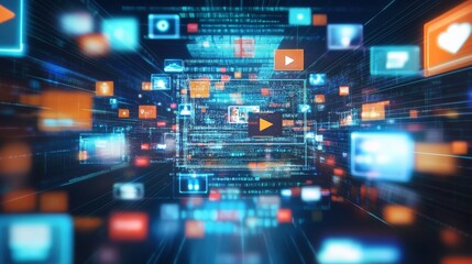 Fototapeta premium The Role of Streaming Video in Today's Digital Landscape