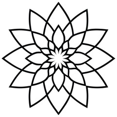 Colorful mandala art decoration background