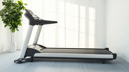 Fototapeta premium Modern rehabilitation facility equipment in a bright, spacious clinic with patients using advanced tools for physical therapy. Innovative healthcare technology supporting recovery and wellness.