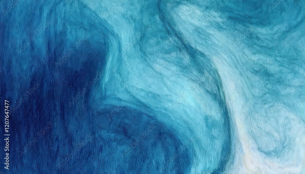 Aufkleber abstract textured blue gradient resembling ocean currents, with flowing wave-like patterns, ideal for background or design projects

