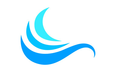 Obraz premium ocean waves icon, water symbol, sea waves, wave water ripple flow for graphic, water splash shape