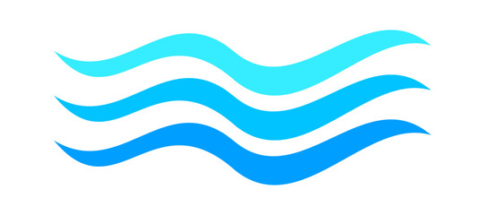 ocean waves icon, water symbol, sea waves, wave water ripple flow for graphic, water splash shape