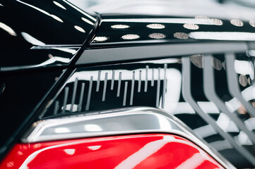 spoiler on the back of the car