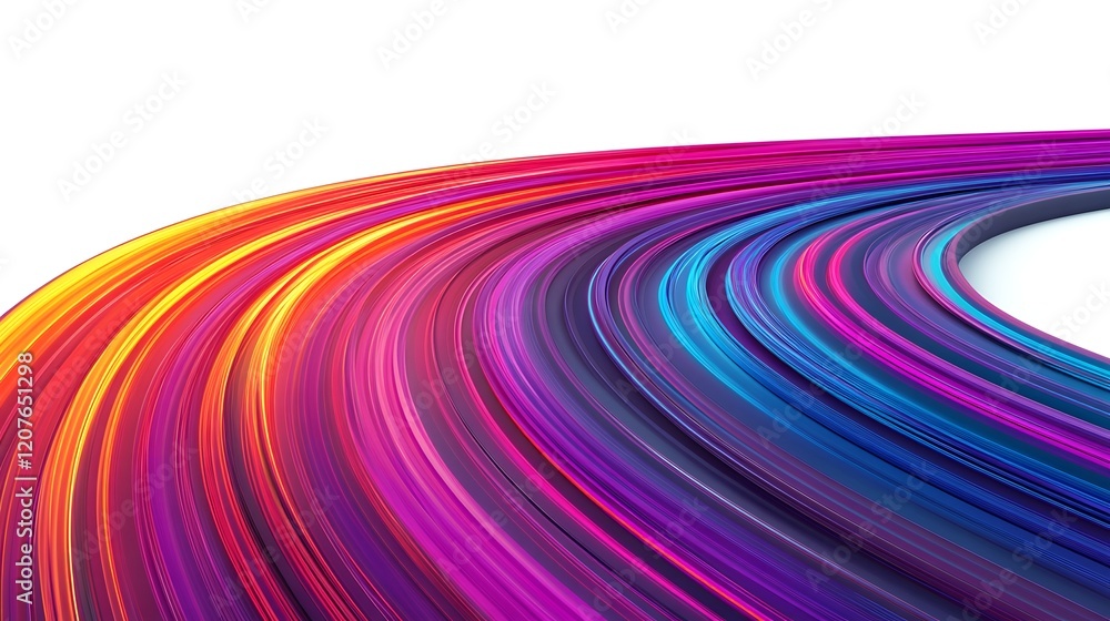 Poster vibrant abstract motion and speed on isolated background