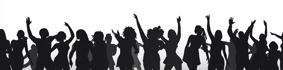 party people silhouettes