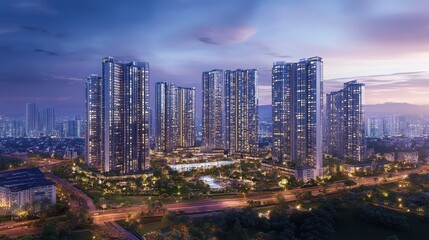 Obraz premium Real Estate and Infrastructure, Demand for housing and services in areas experiencing population influx.