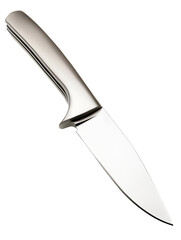 Obraz premium A sleek stainless steel kitchen knife on white or transparent background