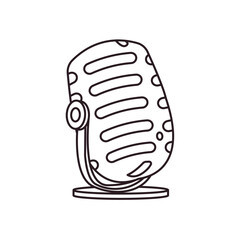 Studio Microphone mic vector symbol sign illustration