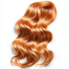 Fototapeta premium A long red hair with a wave