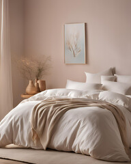 elegant quilt, feminine bedding, quilt cover set, leaf design, calming aesthetic, swaying leaves, nature-inspired design, peaceful bedding, elegant decor, soft bedding, serene quilt, leafy print, natu