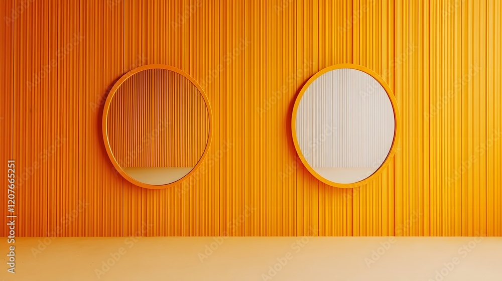 Poster infinite mirror reflections representing feedback loops in business