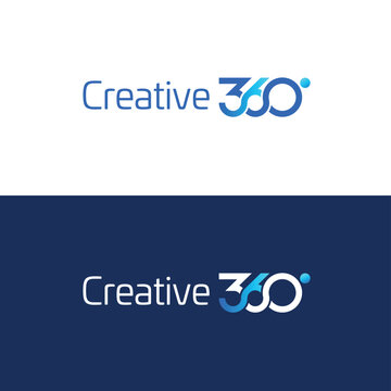 A 360 Degree Three Sixty Digit Logo Design Concept