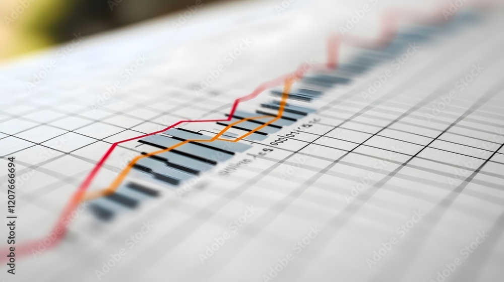Poster Detailed and vibrant data charts graphs and visualizations displayed on a clean minimalist white canvas with a subtle grid texture