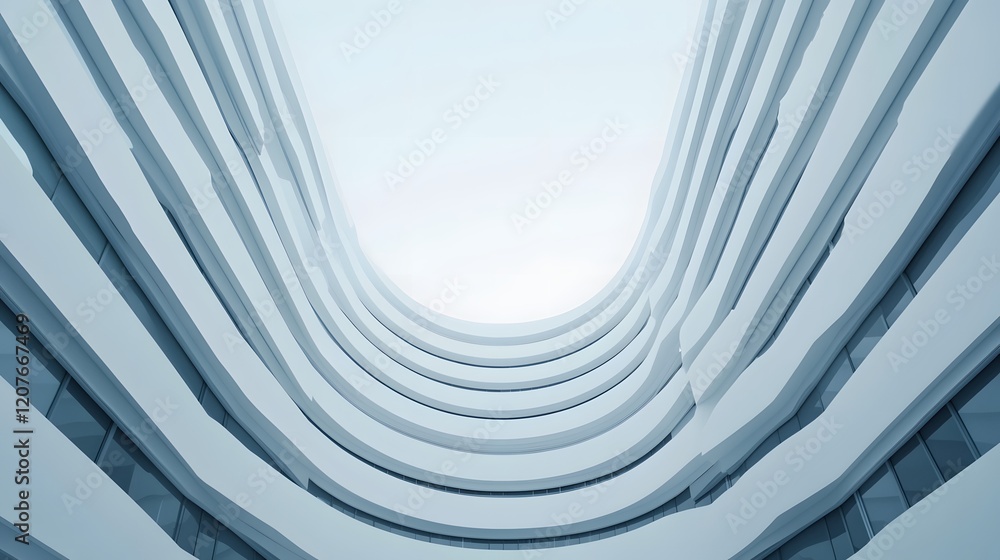 Poster sleek minimalist building patterns in neutral architectural