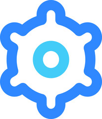 Setting icon bold rounded outline