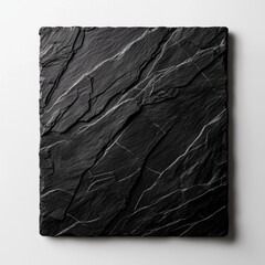 A black and white photo of a rock wall with a white background