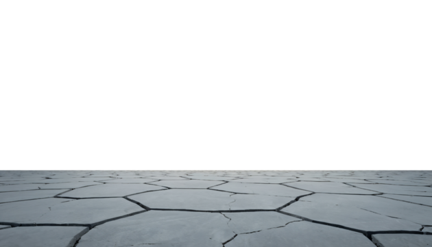 Endless Maze of Cracked Gray Surface Underneath Sky