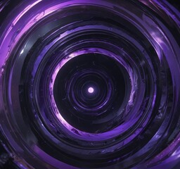 Obraz premium Black and purple spiral shape filling the entire frame with an otherworldly presence , unknown, spiral, frame