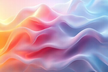 Fototapeta premium Abstract pastel background with wavy lines creating a serene and calming atmosphere