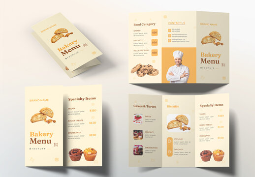 Bakery Menu Layout
