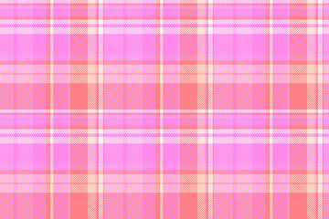 Vibrant pink and coral plaid pattern.  Perfect for textile designs, website backgrounds, or fashion projects.  A cheerful, modern take on a classic style.