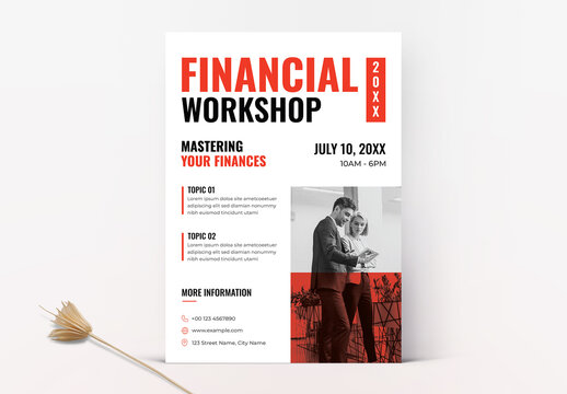 Financial Workshop Flyer Layout
