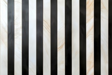 Intriguing pattern of vertical black and white stripes with subtle marble texture creating a modern artistic vibe. Generative AI
