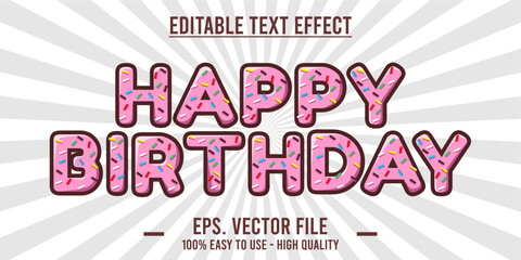 Happy birthday celebration concept. Happy birthday greetings with unique and modern design elements, decorative invitation card vector, eps file.